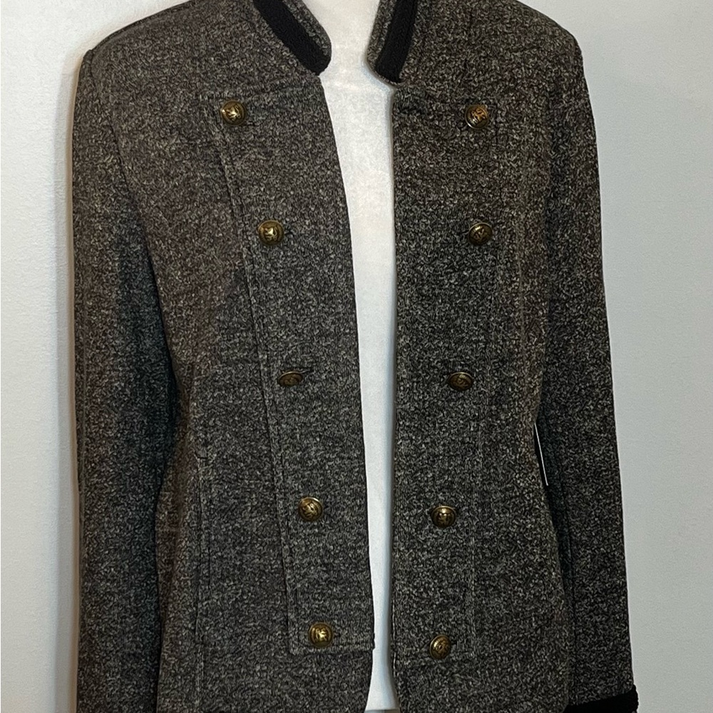 Tommy Hilfiger Black & Grey “band” Jacket. Large NWT